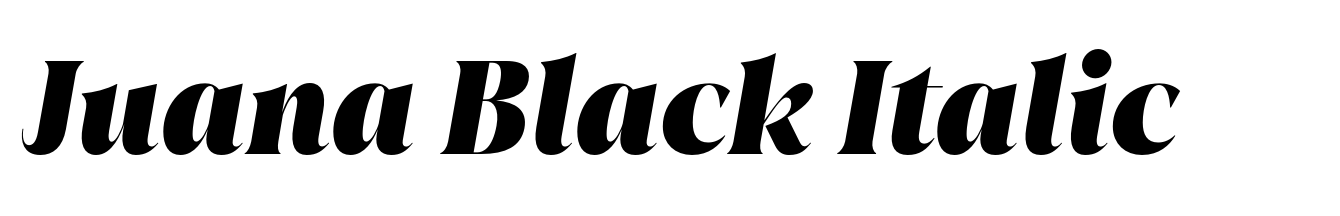 Juana Black Italic